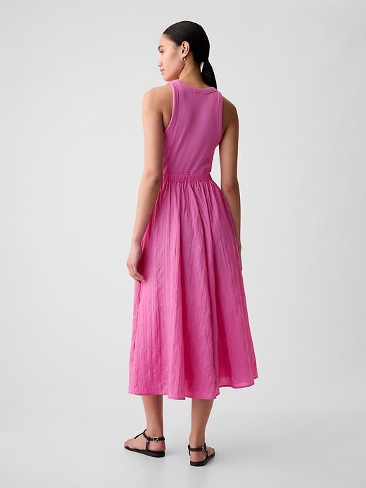 Textured Crinkle Midi Dress sold by GAP product image thumbnail 2