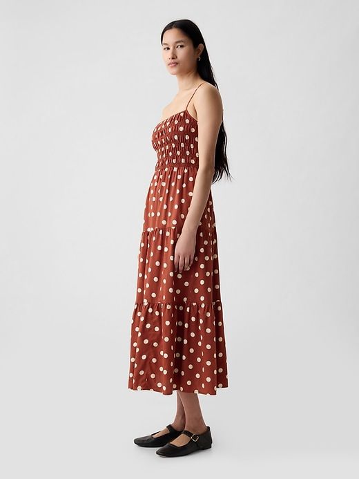 Smocked Tiered Midi Dress sold by GAP product image thumbnail 3