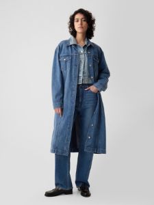 Longline Icon Denim Jacket sold by GAP