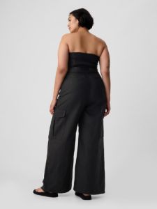 Linen-Cotton Cargo Jumpsuit sold by GAP