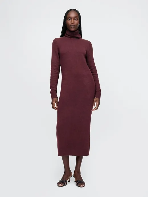 CashSoft Turtleneck Maxi Sweater Dress sold by GAP