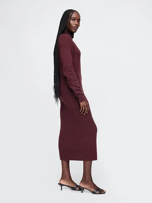 CashSoft Turtleneck Maxi Sweater Dress sold by GAP product image thumbnail 3