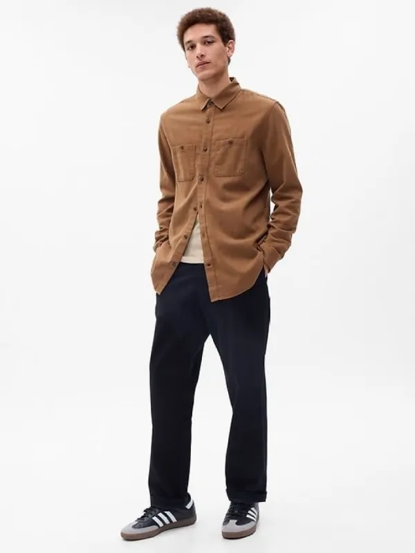 Organic Cotton Midweight Flannel Shirt sold by GAP