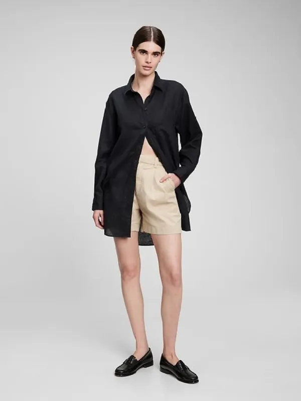 Linen Weekend Tunic Shirt sold by GAP