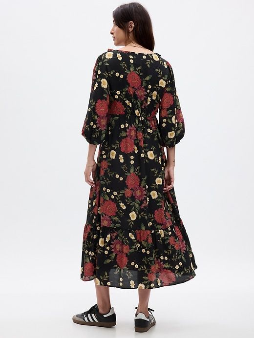 Maternity Ruffle Midi Dress sold by GAP product image thumbnail 2