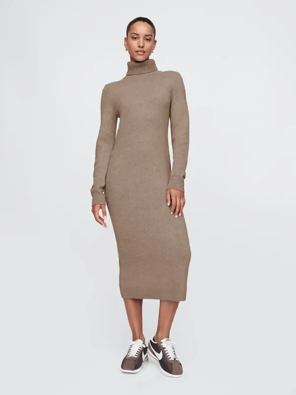 CashSoft Turtleneck Maxi Sweater Dress sold by GAP