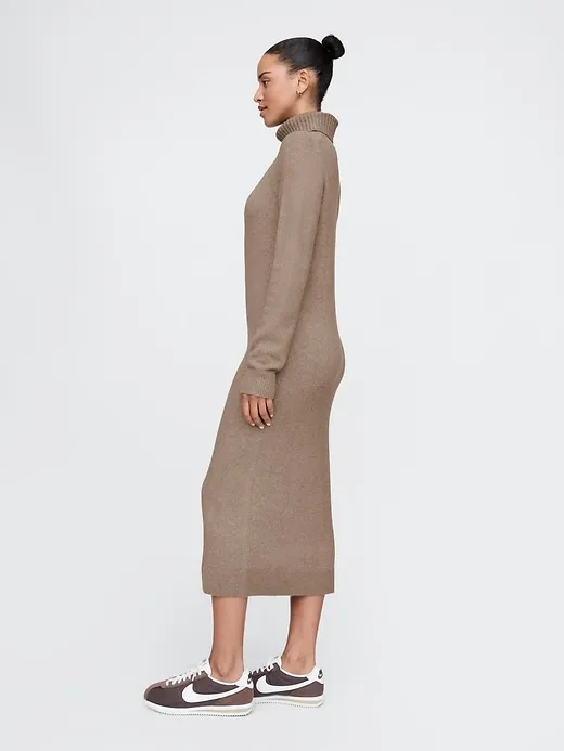 CashSoft Turtleneck Maxi Sweater Dress sold by GAP product image thumbnail 3