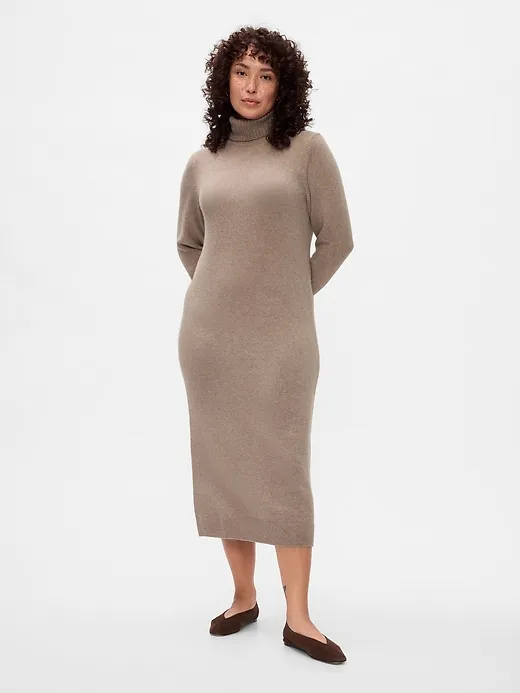 CashSoft Turtleneck Maxi Sweater Dress sold by GAP product image thumbnail 5