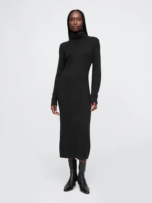 CashSoft Turtleneck Maxi Sweater Dress sold by GAP
