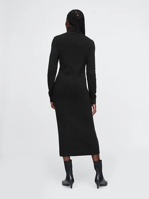 CashSoft Turtleneck Maxi Sweater Dress sold by GAP product image thumbnail 2