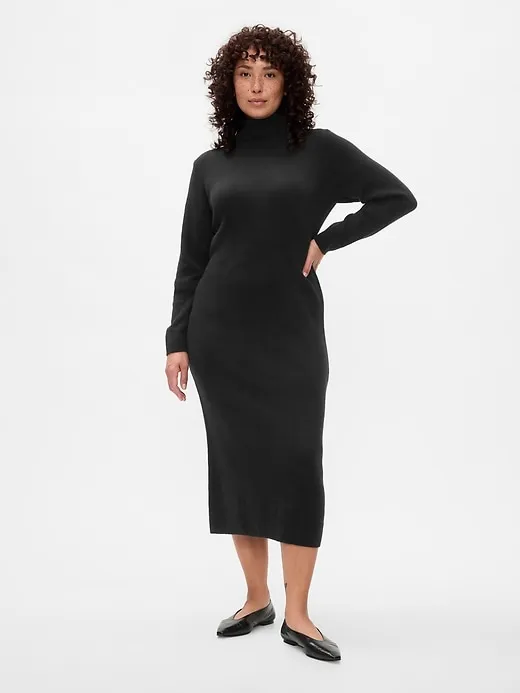 CashSoft Turtleneck Maxi Sweater Dress sold by GAP product image thumbnail 5