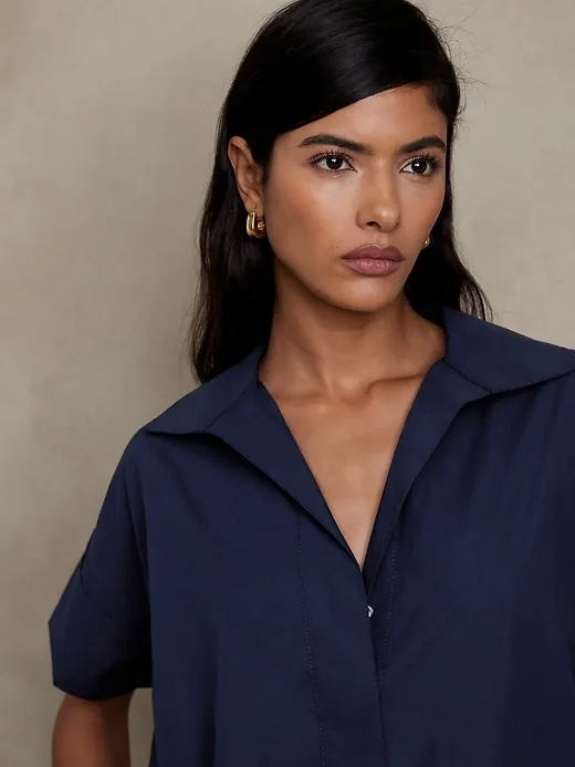 Rhyah Poplin Maxi Dress sold by Banana Republic product image thumbnail 3