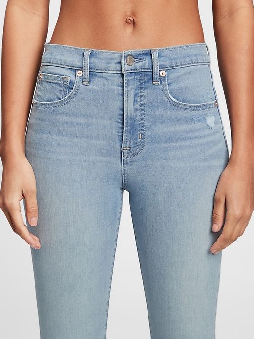 High Rise True Skinny Jeans with Washwell sold by GAP product image thumbnail 4