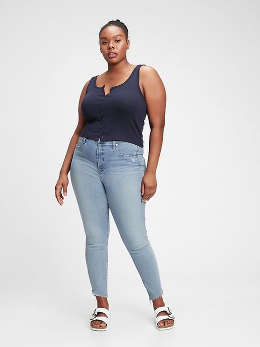 High Rise True Skinny Jeans with Washwell sold by GAP product image thumbnail 5