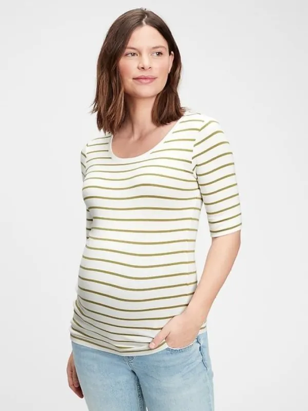 Maternity Modern Scoopneck T-Shirt sold by GAP