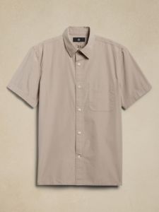 Washed Cotton Poplin Shirt sold by Banana Republic