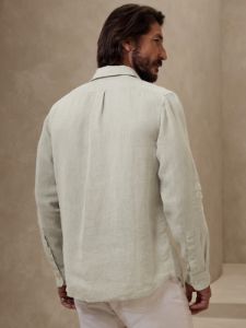 Slim Castello Linen Shirt sold by Banana Republic