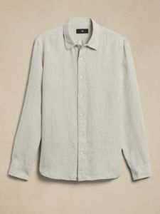 Slim Castello Linen Shirt sold by Banana Republic