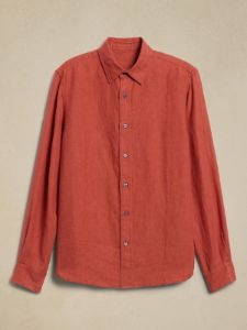 Slim Castello Linen Shirt sold by Banana Republic
