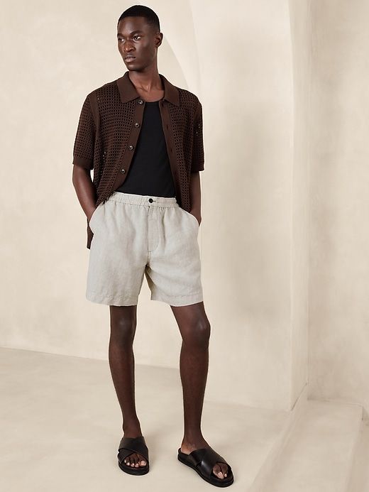Onda Pull-On Short with Linen sold by Banana Republic