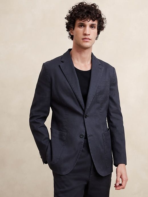 Traveler Linen-Cotton Blazer sold by Banana Republic