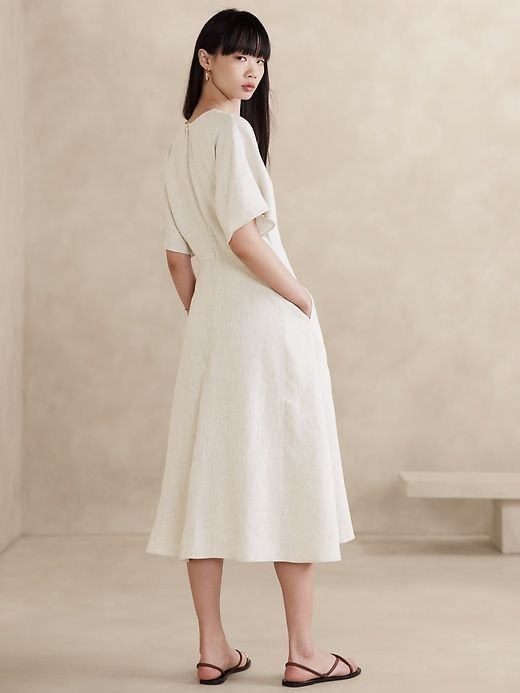 Maya Linen Midi Dress sold by Banana Republic product image thumbnail 2