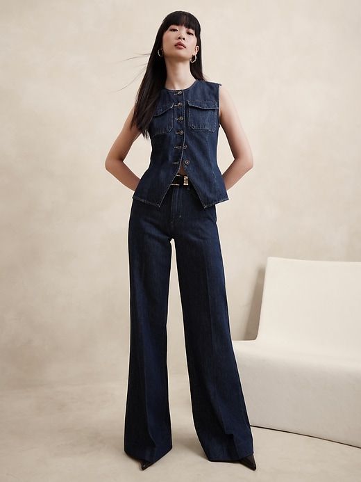The Wide-Leg Trouser Jean sold by Banana Republic
