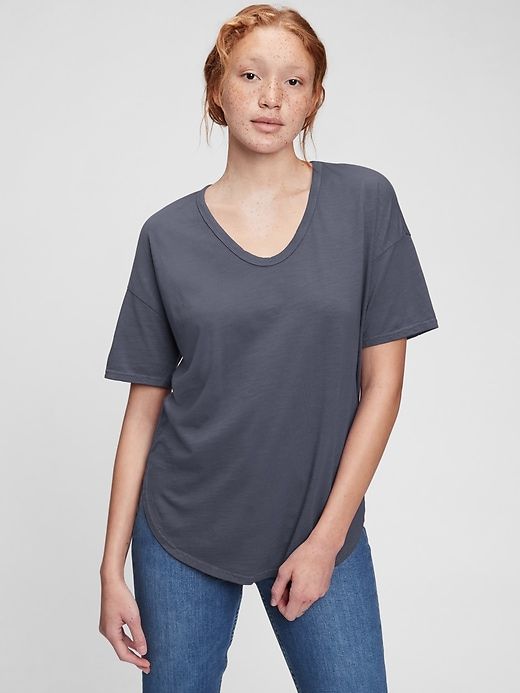 Slub U-Neck T-Shirt sold by GAP