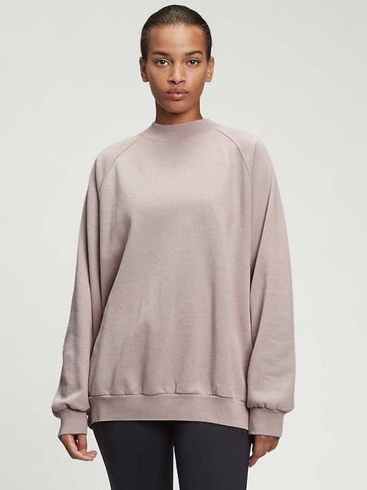 Vintage Soft Mockneck Oversized Sweatshirt sold by GAP product image thumbnail 3