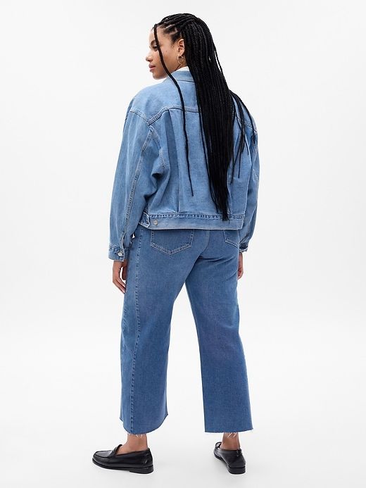 High Rise Stride Wide-Leg Ankle Jeans sold by GAP product image thumbnail 5