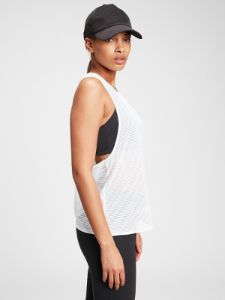 GapFit Shadow Stripe Crossback Tank Top sold by GAP