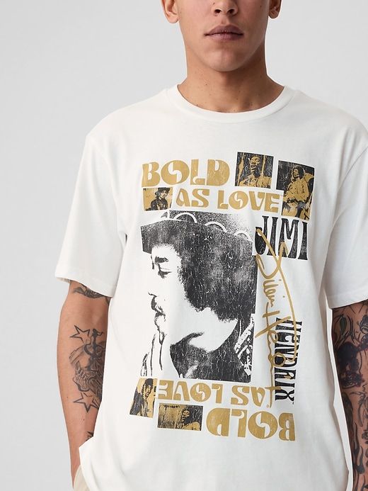 Jimi Hendrix Graphic T-Shirt sold by GAP product image thumbnail 4