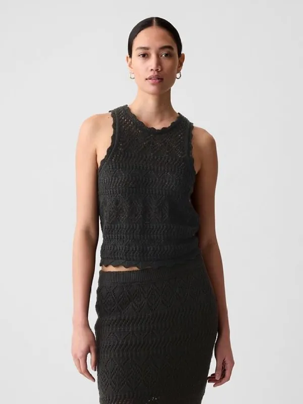 Crochet Halter Tank Top sold by GAP