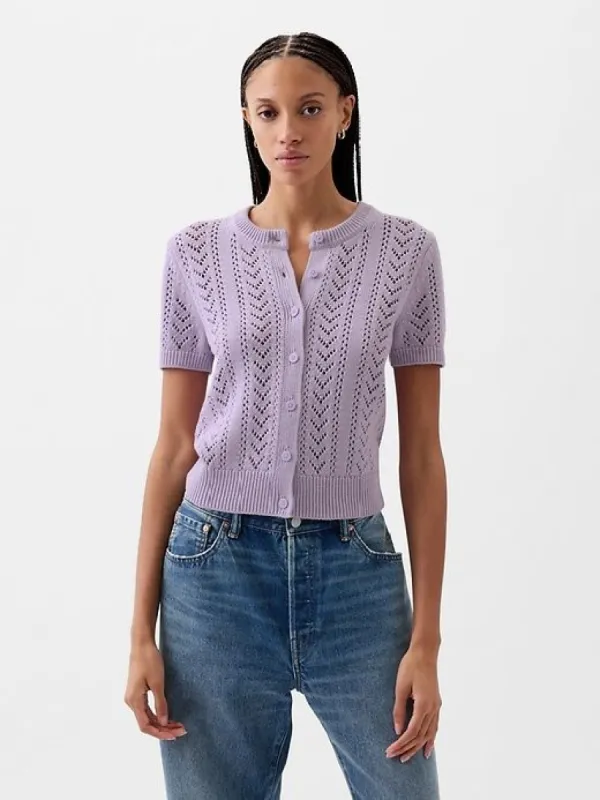 Pointelle Cardigan sold by GAP