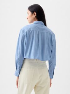 Organic Cotton Cropped Shirt sold by GAP
