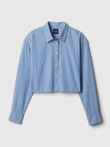 Organic Cotton Cropped Shirt sold by GAP