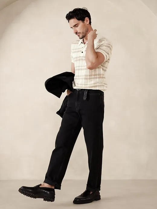 Linen-Cotton Sweater Polo sold by Banana Republic