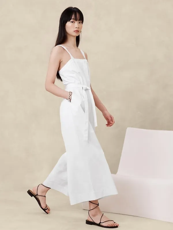Cotton Wide-Leg Jumpsuit sold by Banana Republic