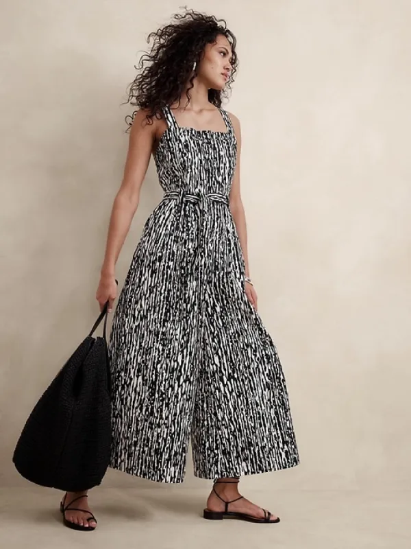 Cotton Wide-Leg Jumpsuit sold by Banana Republic