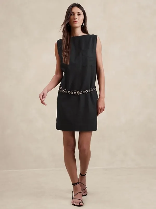 Hemp-Cotton Shift Dress sold by Banana Republic