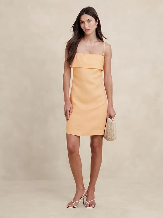 Strapless Linen Mini Dress sold by Banana Republic