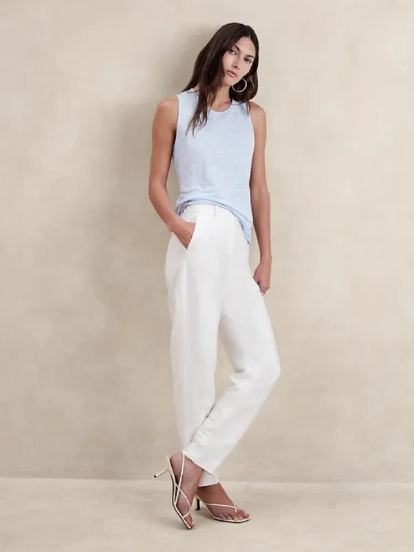 Linen Twist-Back Tank sold by Banana Republic