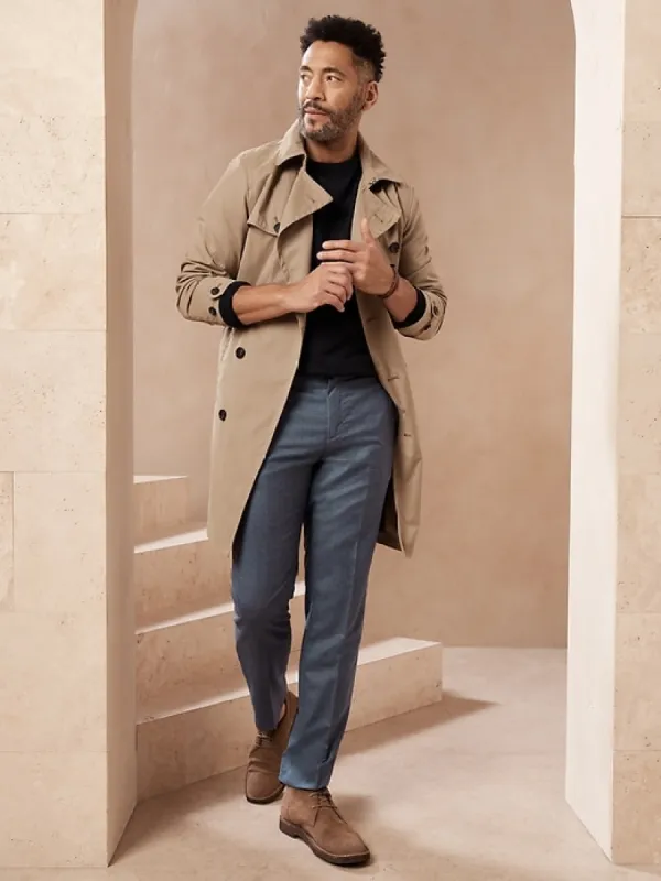 Tapered Perfect Flannel Dress Pant sold by Banana Republic