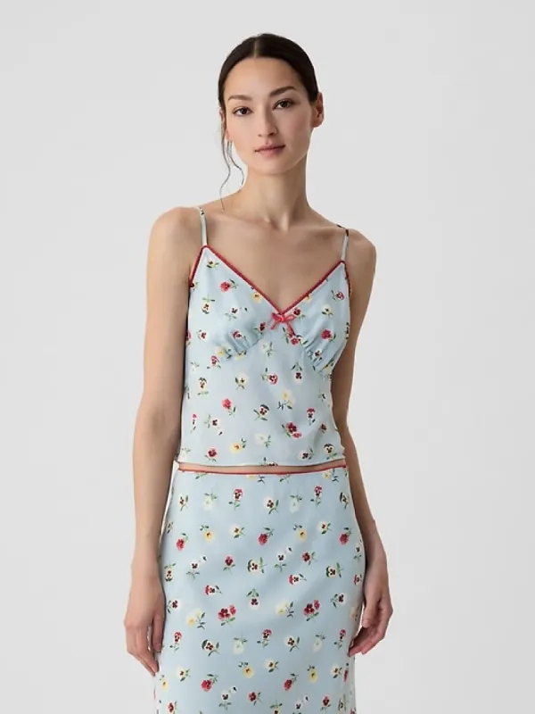 Gap × DÔEN Cropped Floral Cami sold by GAP