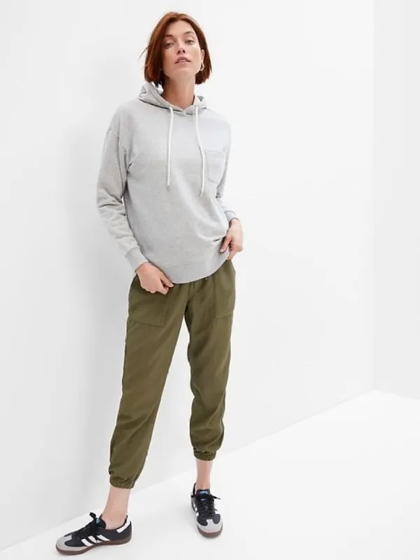Maternity TENCEL™ Full Panel Utility Joggers sold by GAP