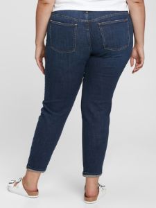 Mid Rise Girlfriend Jeans with Washwell sold by GAP