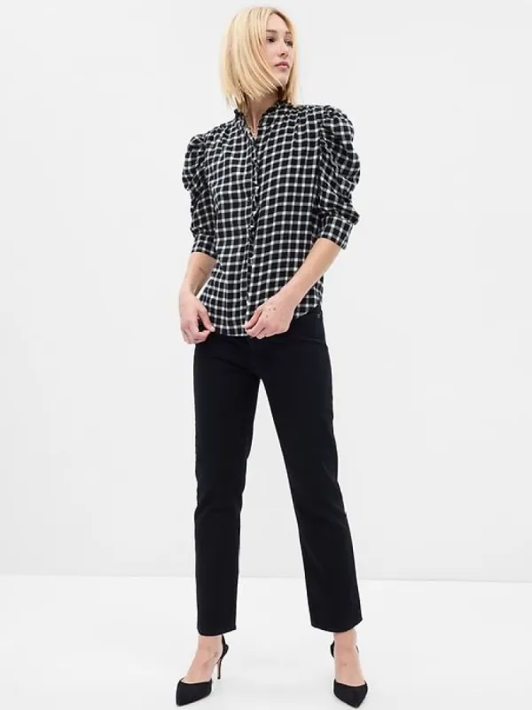 Puff Sleeve Ruffle Shirt sold by GAP