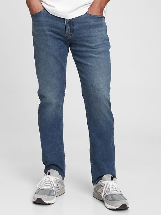 Soft Flex Straight Jeans with Washwell sold by GAP