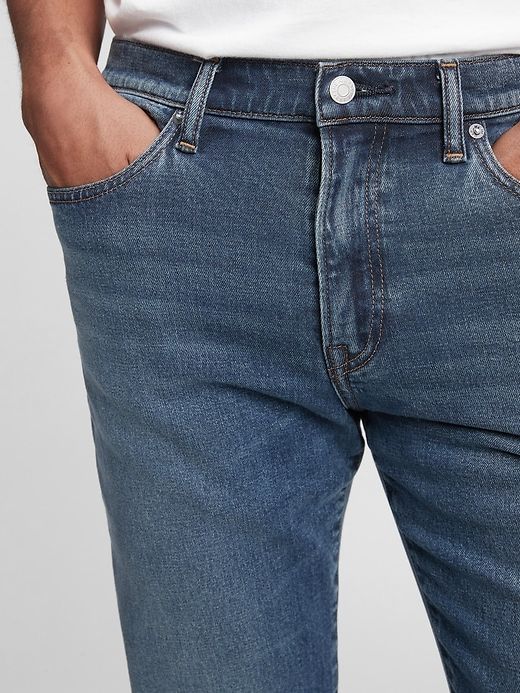 Soft Flex Straight Jeans with Washwell sold by GAP product image thumbnail 4