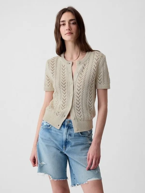 Pointelle Cardigan sold by GAP